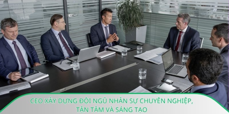 Ceo xây dựng đội ngũ nhân sự chuyên nghiệp, tận tâm và sáng tạo