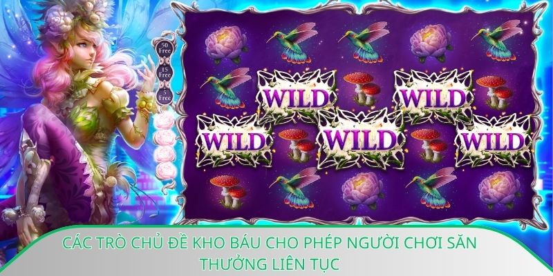Các trò chủ đề kho báu cho phép người chơi săn thưởng liên tục